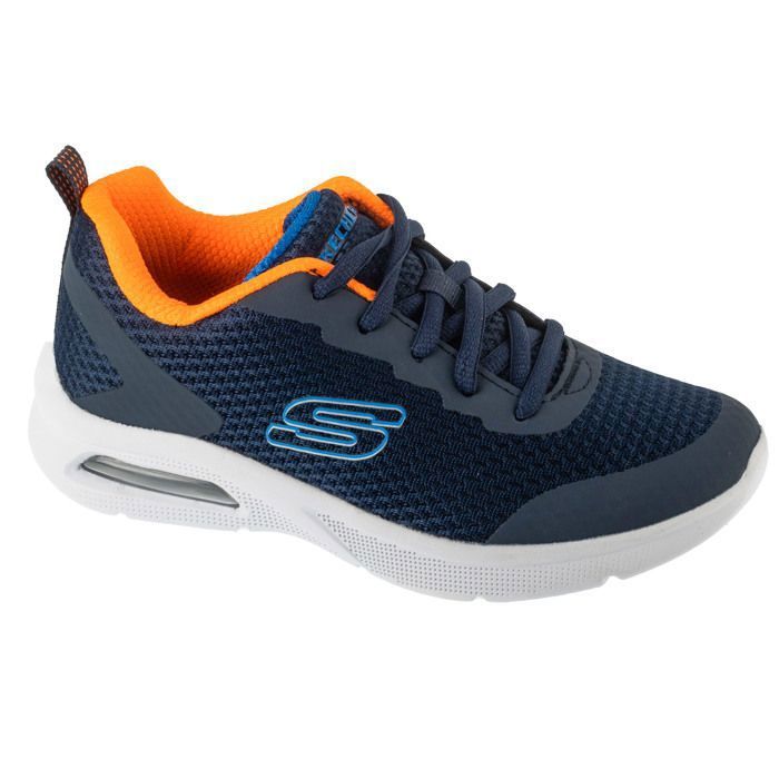 Skechers Baskets - SKECHERS - Microspec Max Kaptix - Bleu marine - Fermeture scratch - Technologie Skech Air