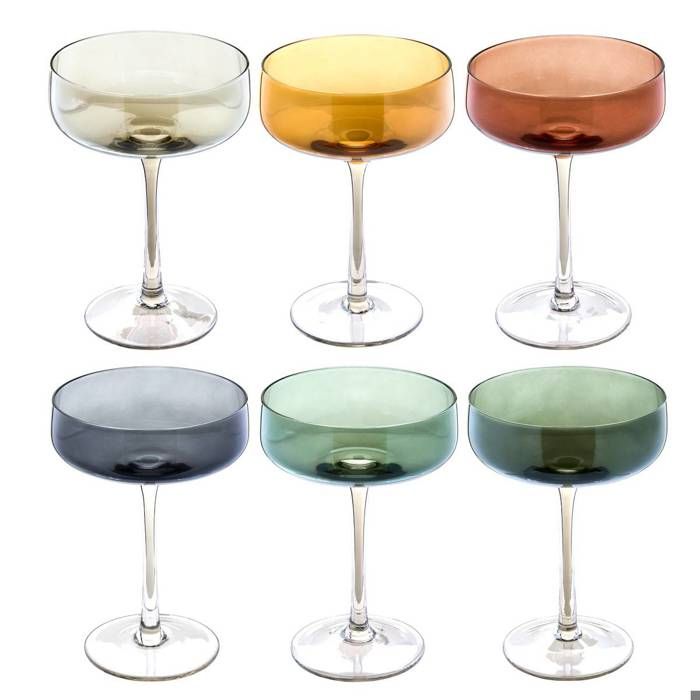 6 coupes de champagne Lucia D105xH15cm - Atmosphera Créateur dintérieur