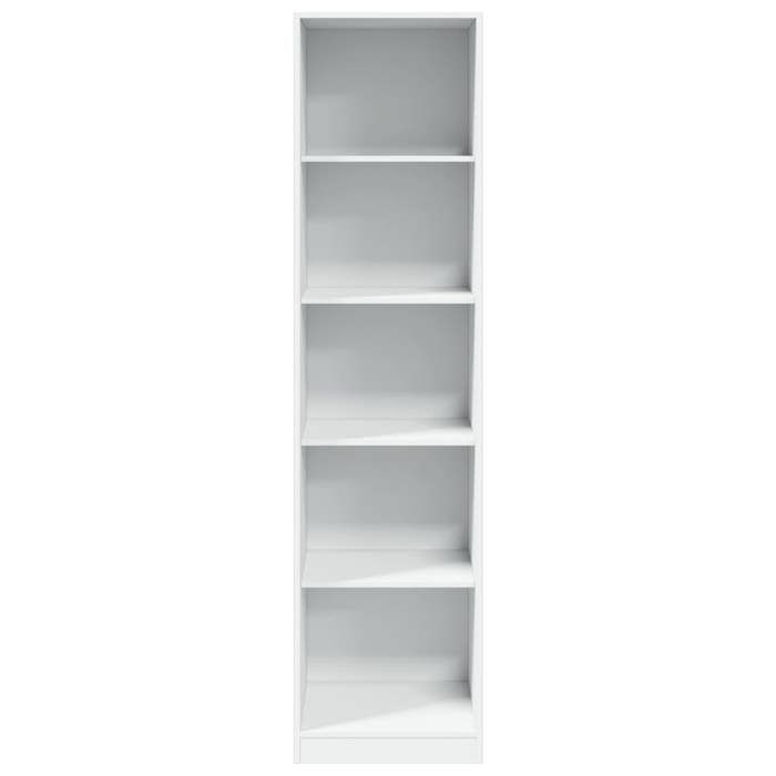 Moderne Garde-robe BURKE Armoire de chambre avec rangement Blanc 50x50x200 cm Bois dingénierie AA1934