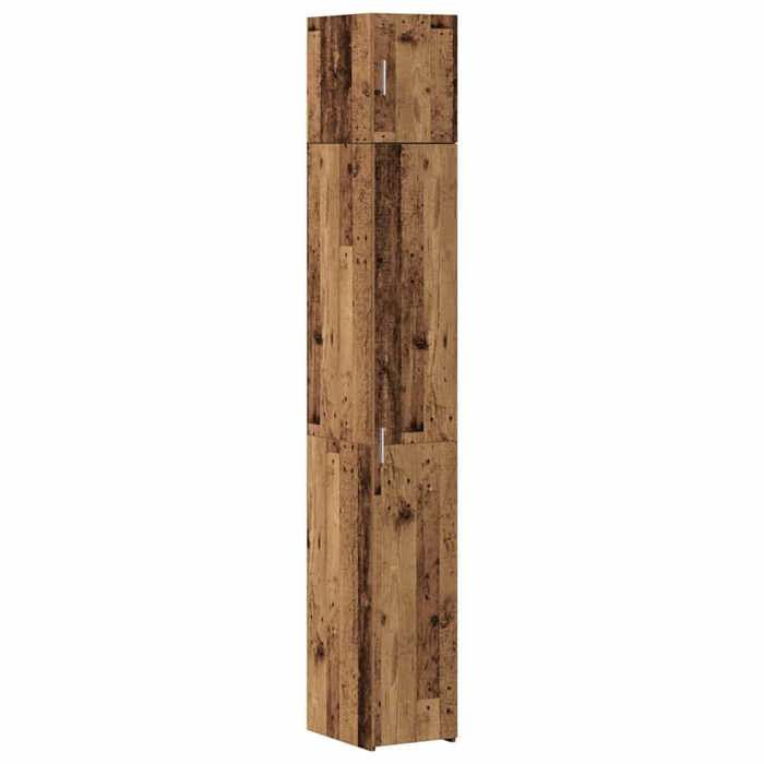 Sarazyj®Buffet de Cuisine KENNETH - Armoire Bas/Colonne/ Armoire de rangement 3 pcs - Bois ancien 30x425x225cm - 693013