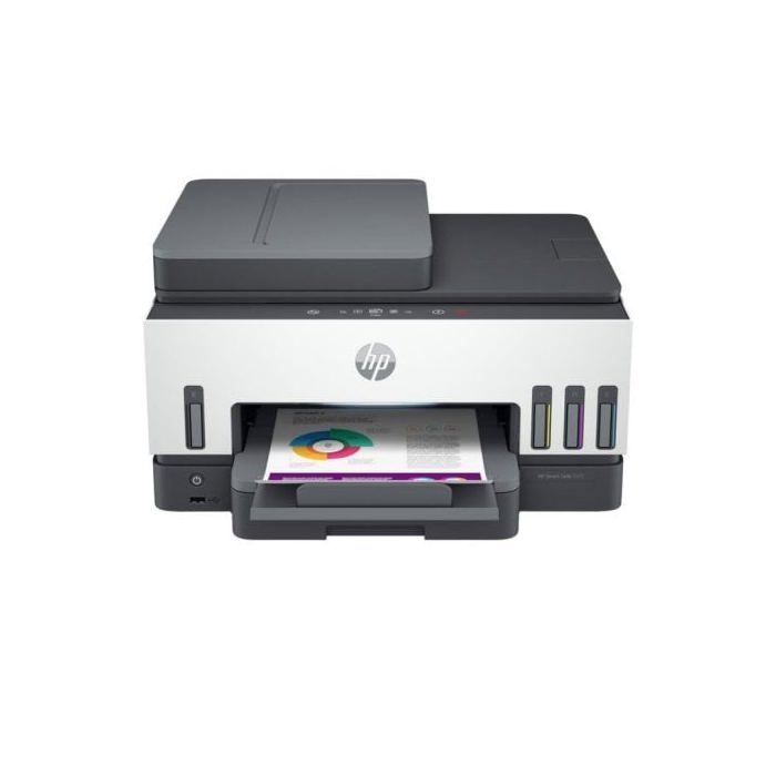 HP Smart Tank 7605 Impresora Multifunción Color WiFi Dúplex Automático Fax ADF+3 Años Tinta incluida