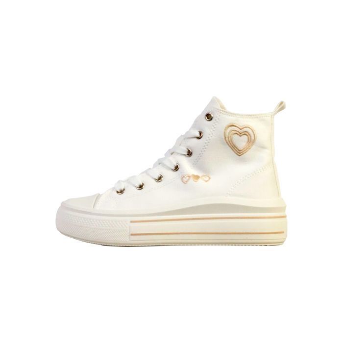 Basket Montante à Lacets Super Mode Poti Pati - Blanc