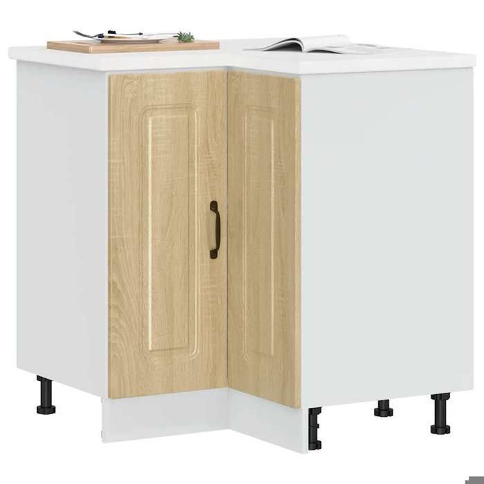 Cabinet de cuisine 1 PC Buffet dangle vaisselier Kalmar chêne sonoma bois ingénierie 75.5x75.5x81.5 cm A12682