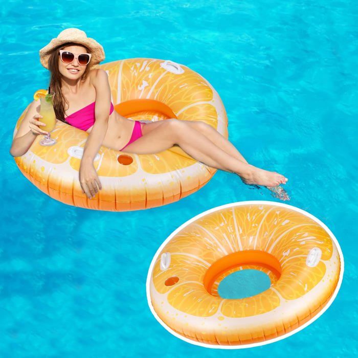 Matelas gonflable piscine - RUSSBOY - 206x125 cm - Capacité 160 kg - Hamac avec porte-gobelet - Appuie-tête confortable - Jeux - Jouets Matelas gonflable piscine - RUSSBOY - 206x125 cm - Capacité 160 kg - Hamac avec porte-gobelet - Appuie-tête confortable - Jeux - Jouets
