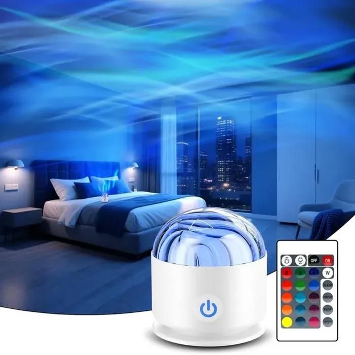 Projecteur Ciel Etoile Lampe Aurore Boréale avec 16 Effets Lumineux et Télécommande Projecteur Galaxie Veilleuse Enfant pour Lam