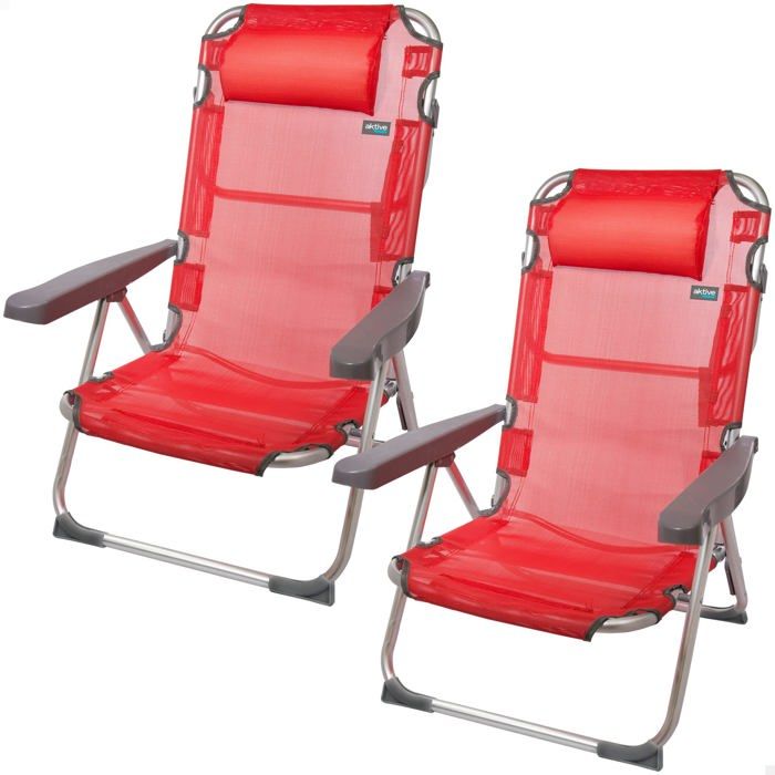 Chaise longue - transat - bain de soleil Aktive - 62265 Chaise longue - transat - bain de soleil Aktive - 62265