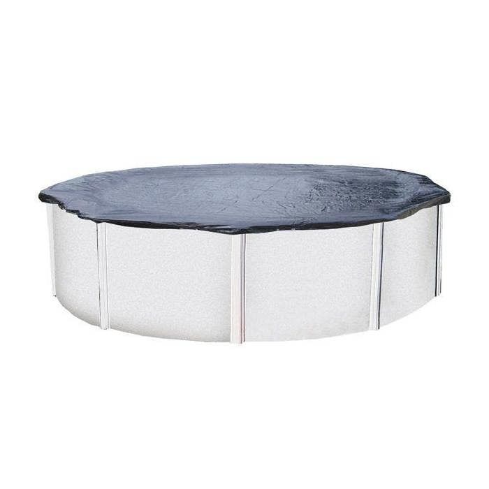 Bâche De Piscine Ronde 4,57 M Diamètre - Couverture Hiver Résistante UV - Protection Contre L'Eau, Poussière Et Feuilles - 5