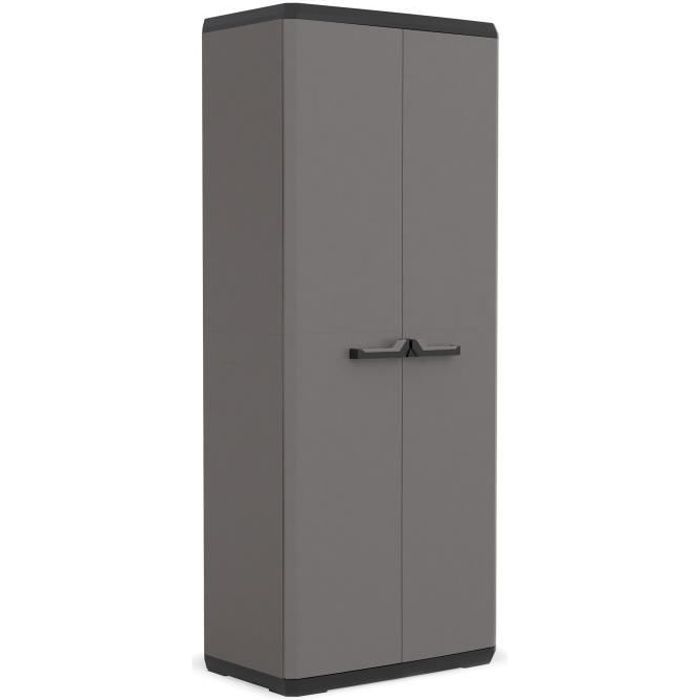Armoire de rangement KETER Più 3 tablettes réglables Gris
