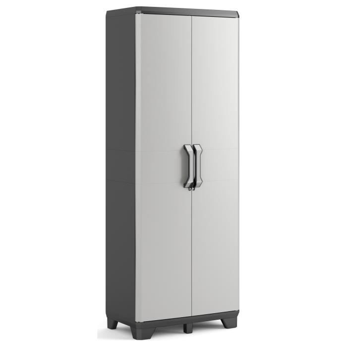 KETER ARMOIRE UTILITAIRE GEAR, Gris, 68 x 39 x 182 cm Cdiscount Bricolage