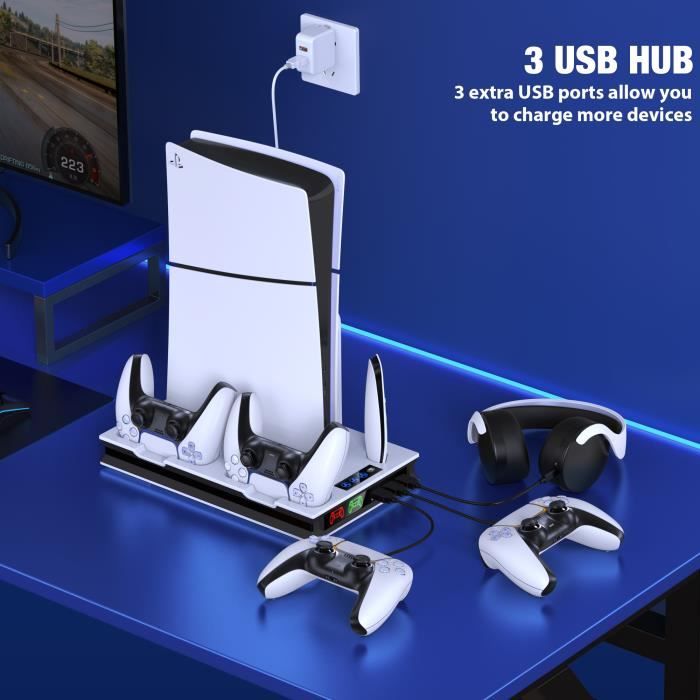 Console Support Support de refroidissement vertical pour console Sony Playstation 5 ...