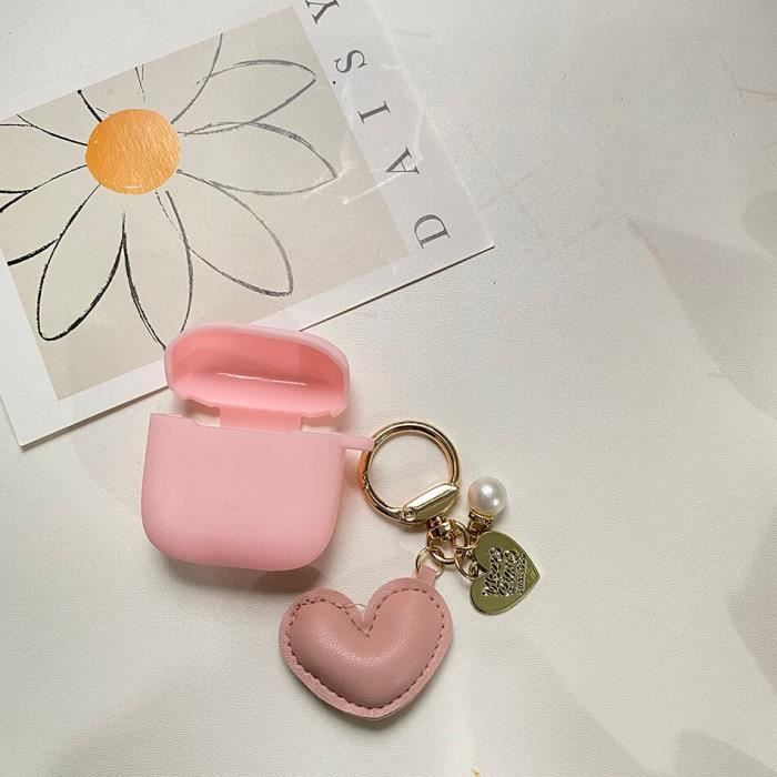 Étui Silicone Avec Cadenas Pour AirPods Pro 2 - Porte-clés Brillant - Protection Renforcée