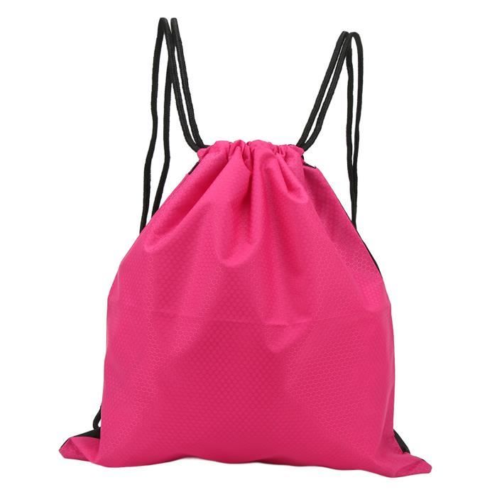 Grande capacit imperm able solide corde Sport Sacs dos cole Rose rouge 116095