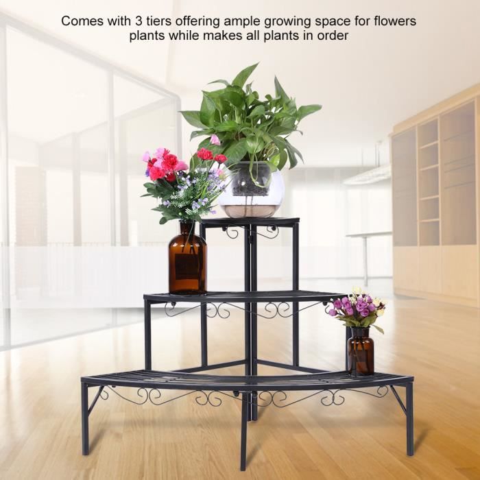 Etagere De Jardin Pour Plantes En Fer Escalier D Angle Etagere D