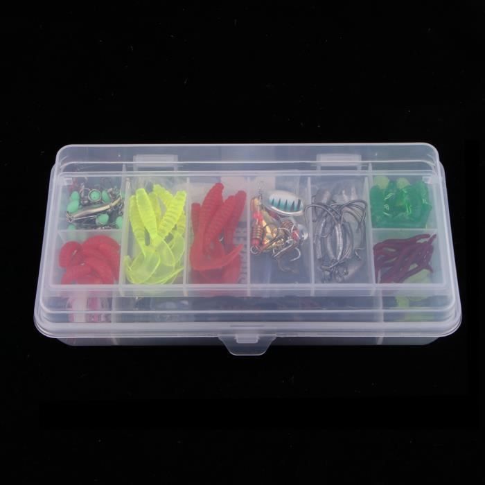 Lot De 131 Leurres De Pêche Avec Boîte - Brochet Truite Carnassier Accessoires Complet