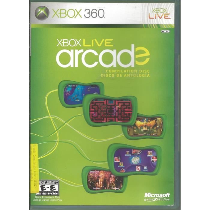Xbox Live Arcade Compilation Disc Jeu Xbox 360 Uno Pac-Man Feeding Frenzi Neuf