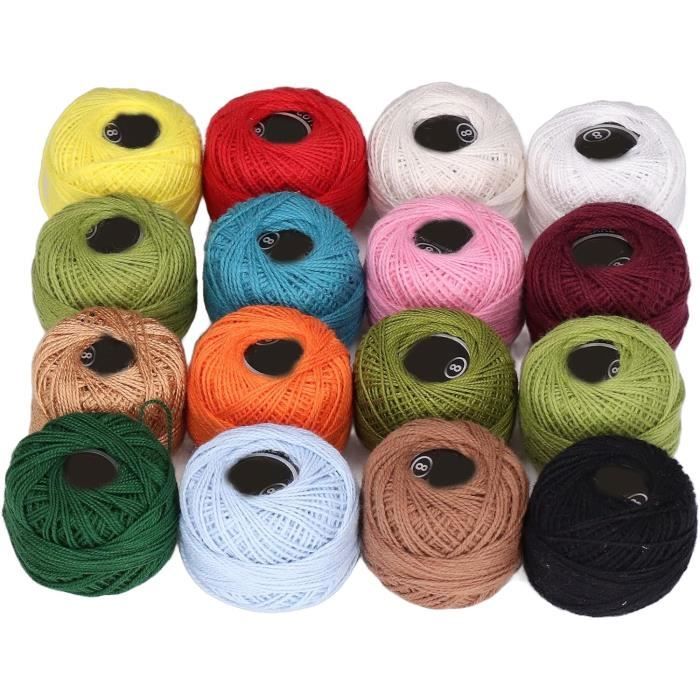 Fil à Crocheter Et Tricoter à La Main - 2 Rouleaux Nylon 100g (environ 150m) - Pour Chapeaux, Sacs, Coussins