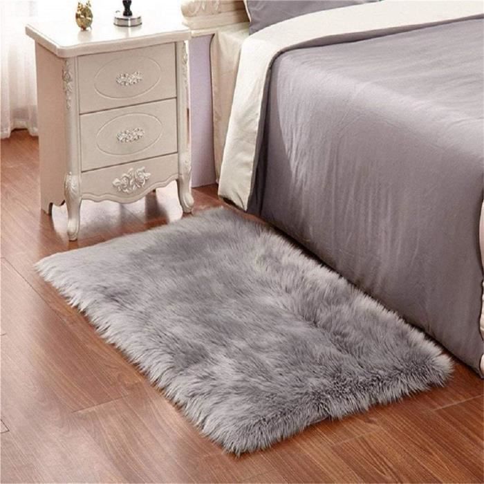 Coussin D'assise Rond En Fausse Fourrure Beige 40 Cm - Luxor Living, Confortable Et Lavable Machine