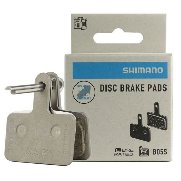 SHIMANO B05S Brake Pads for MTB Bike DISC Brake Pad Resin B05S-RX Wide Shape Fit for ALIVIO MT200 MT400 Series - 1 Box[E3434]