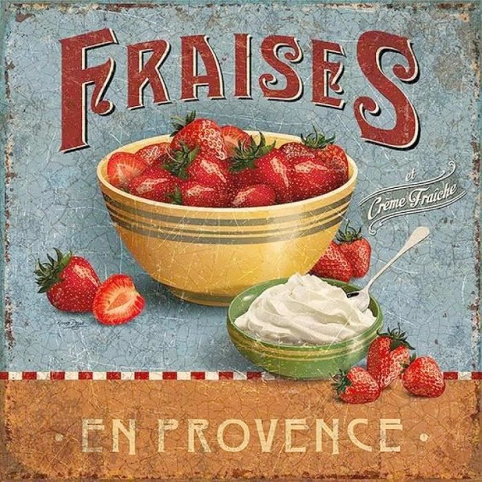 Plaque Métallique Vintage Tomates - Décoration Murale Rétro Pour Cuisine 30x30 Cm