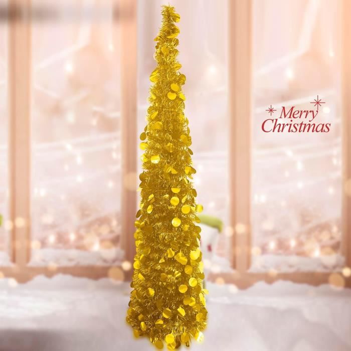 Sapin De Noël Artificiel Pliable Avec Support Facile À Assembler Pour