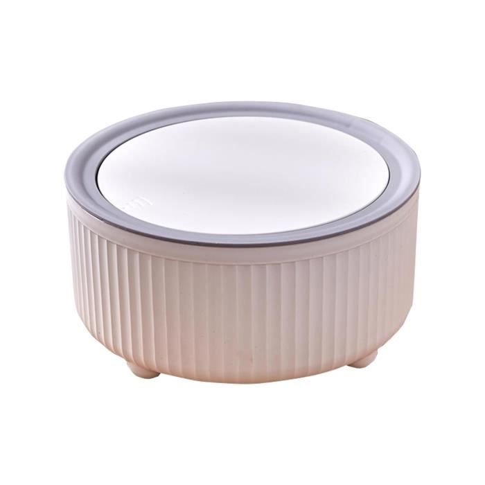 Poubelle de Table Couvercle à Bouton Mini Poubelle Maquillage Design