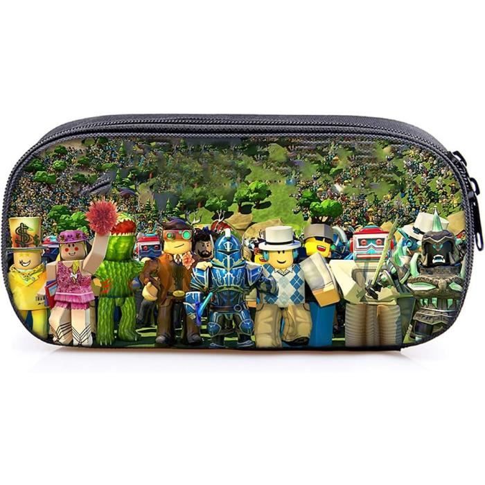 Trousse Scolaire Dessin Animé Rose - Grande Capacité, Polyester, 22x8x6cm, Garçons Et Filles