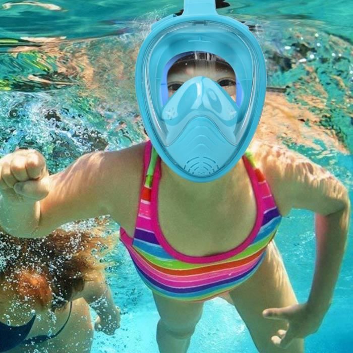 Imperméable à l'eau anti-buée enfants masque de plongée sous-marine masque  de plongée ensemble équipement de piscine (vert) - Cdiscount Sport