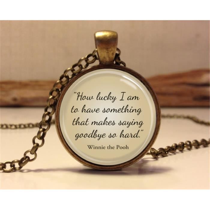 Pooh Classic Winnie L Ourson Collier De Citation Citation Inspiree Caca Pendentif Achat Vente Sautoir Et Collier Pooh Classic Winnie L Ours Argent Argente