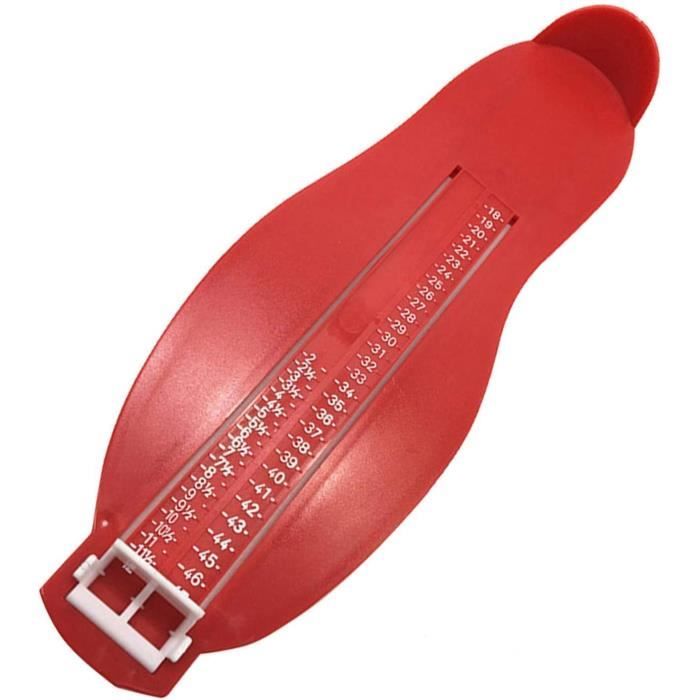 Pédimètre Enfants & Adultes + Ruban 1,5 M – Mesure Précise Pointure Chaussures 18-47 UE/UK