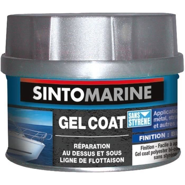 Sinto Gel coat finition et protection - 31200 - 230 g - Blanc - Mastic polyester bi-composant