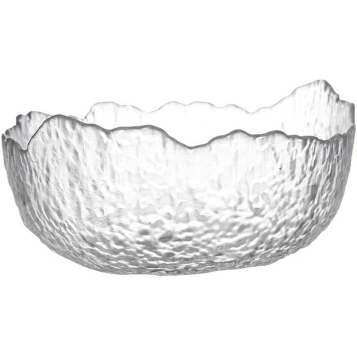 Sizikato Lot De 2 Bols à Dessert En Verre Transparent Avec