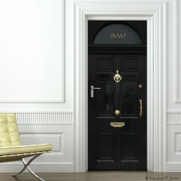 londres sticker de porte 204x83cm cdiscount maison