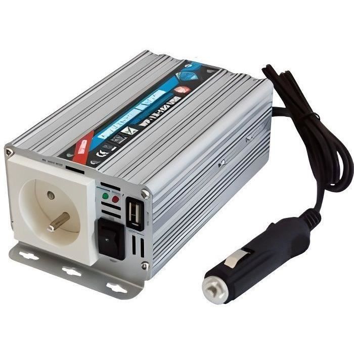 Convertisseur de tension Genois 12V-220V 150W + Port USB - Watteo