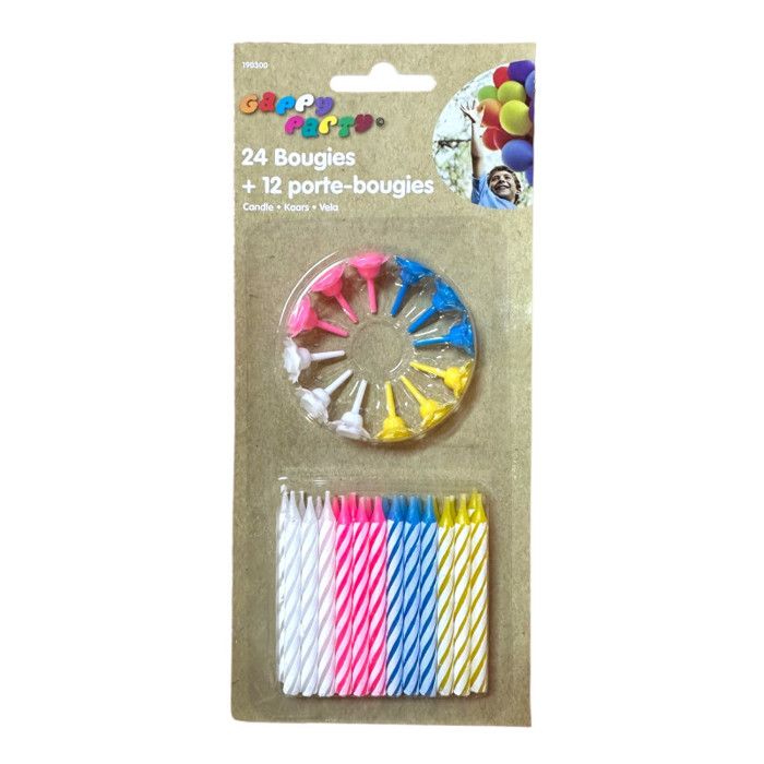 24 Bougies Et 12 Porte Bougie Cdiscount Maison