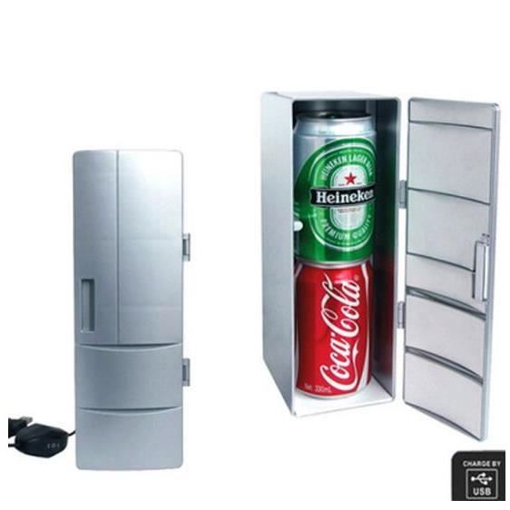 Portable Cooler/Warmer USB Réfrigérateur Réfrigérateur Mini Canettes de Boissons Cooler pour Bureau PC Portable USB Gadgets