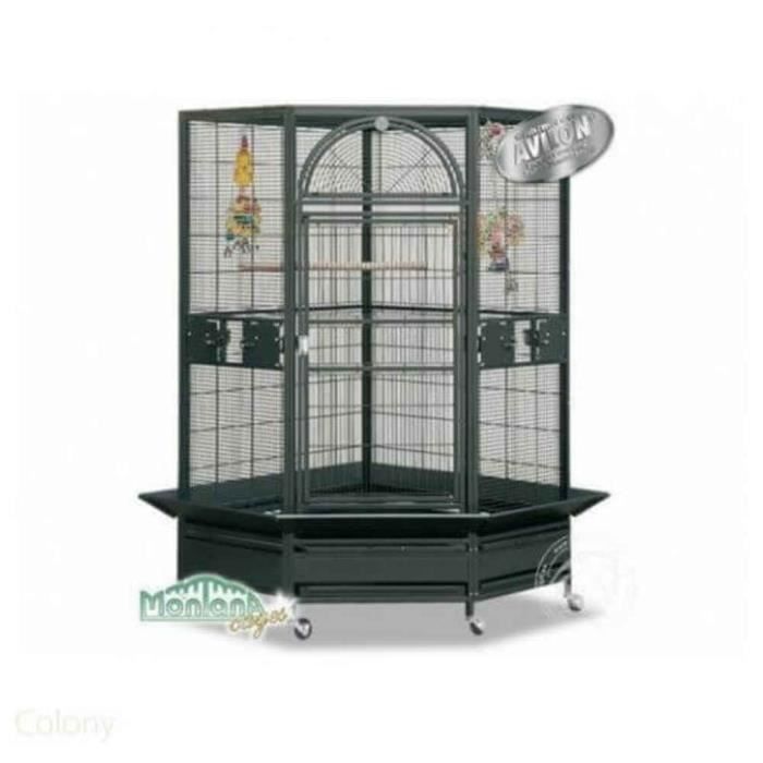 Montana Cage Denver Pour Perroquets Anthracite