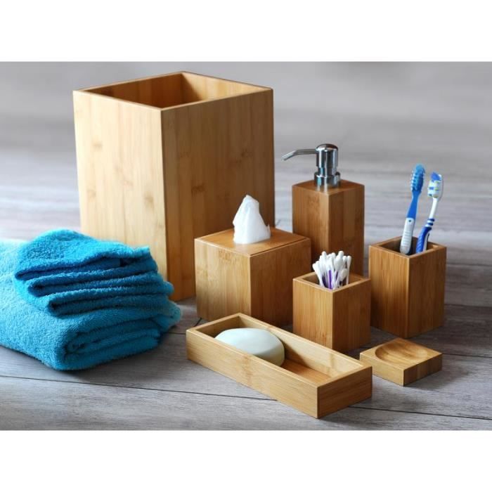 Mk Bamboo London Set D Articles De Bain En Bambo Achat Vente