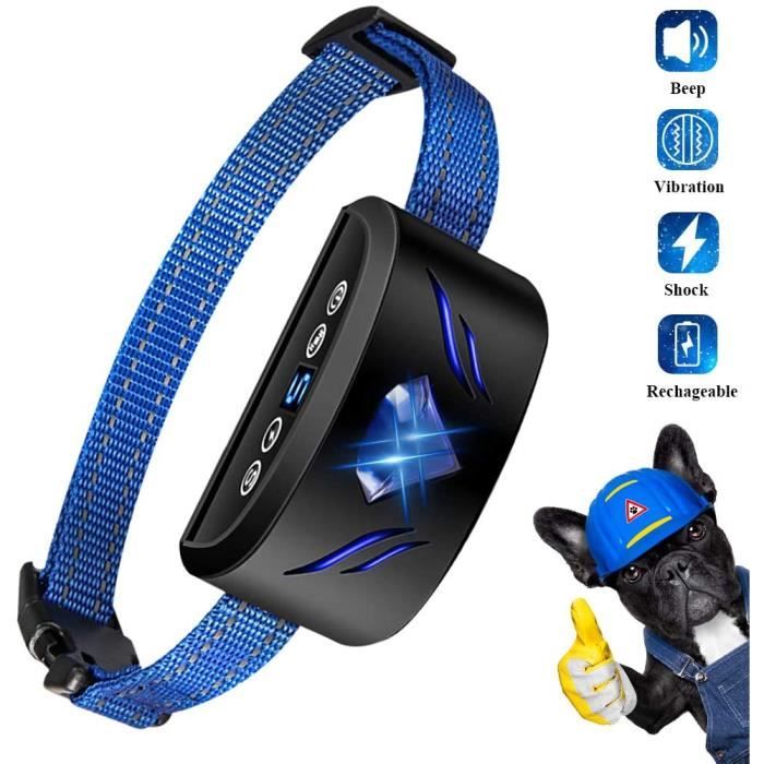 Meilleurs prix pour Collier Anti Aboiement - ZGEER - Réglable - Vibration et Sonore - Pour Chien 7-54 kg - Dressage Extérieur