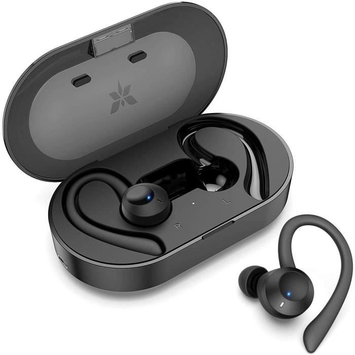 /écouteurs Sportifs avec IPX7 /Écouteurs st/ér/éo /étanches pour iPhone//Android//Samsung//Huawei//Xiaomi//Airpods//Plupart des Smartphones /Écouteurs Bluetooth 5.0 avec r/éduction de Bruit