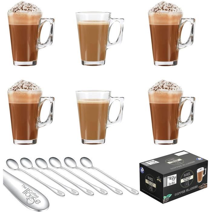 TASSE CAFÉ POUR TASSE À THÉ EN VERRE 240ML (Pour Tassimo et Dolce Gusto