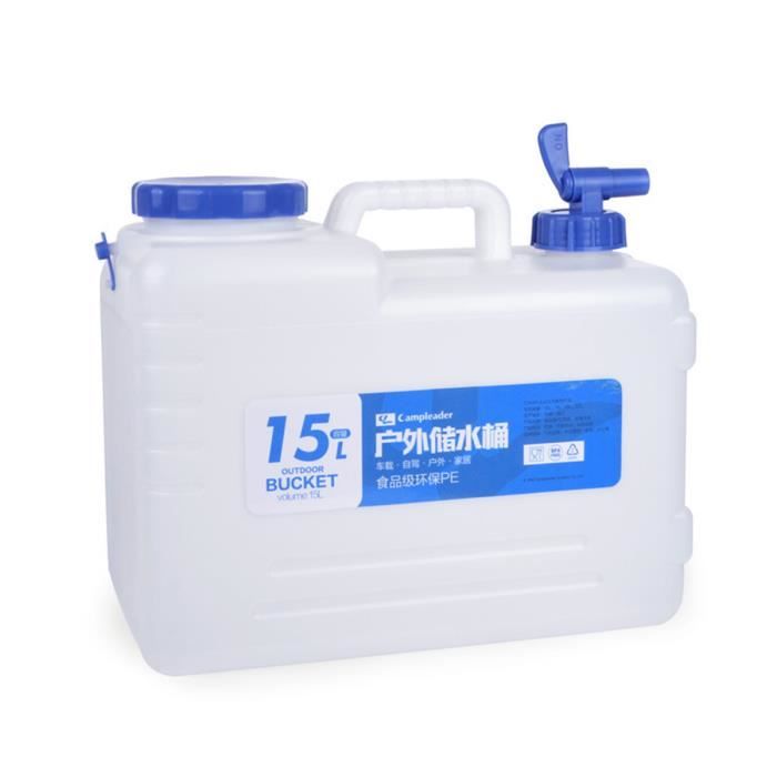 Eau Conteneur de stockage 10 L avec Verser Robinet Camping Picnic bouteille distributeur peut