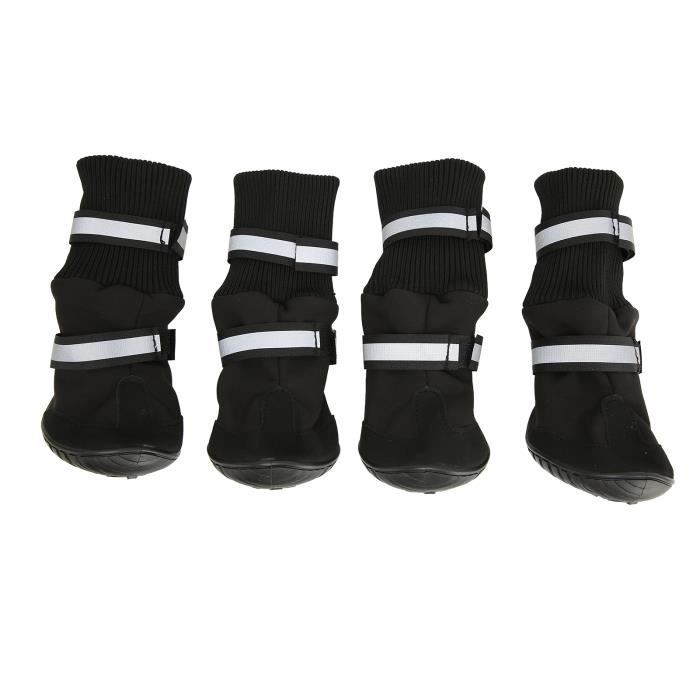 chaussons pour chiot Chaussures pour chiens Protection Chaussons pour chiens antidérapants (Noir S) Chengqi01