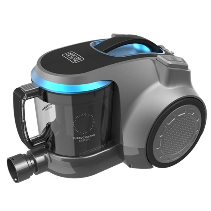 Aspirateur Traineau Sans Sac BLACK & DECKER BXVML700E - Gris - Classe A - Nettoyage Sans Sac