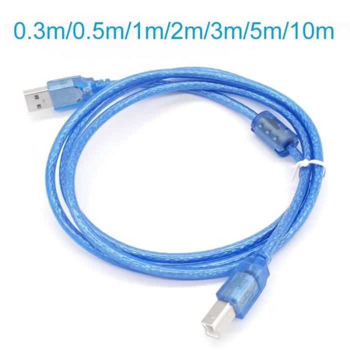 Hama Câble imprimante USB 2.0 Type A Mâle vers Type B Mâle longueur 1.5M
