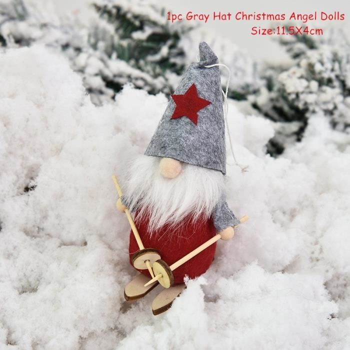 Poupées Anges Suspendues Pour Sapin De Noël - Lot De 2 - En Peluche Douce - Environ 16 X 6 Cm - Couleurs Rose Et Blanc - Décoration De Fête, Communion Ou Mariage