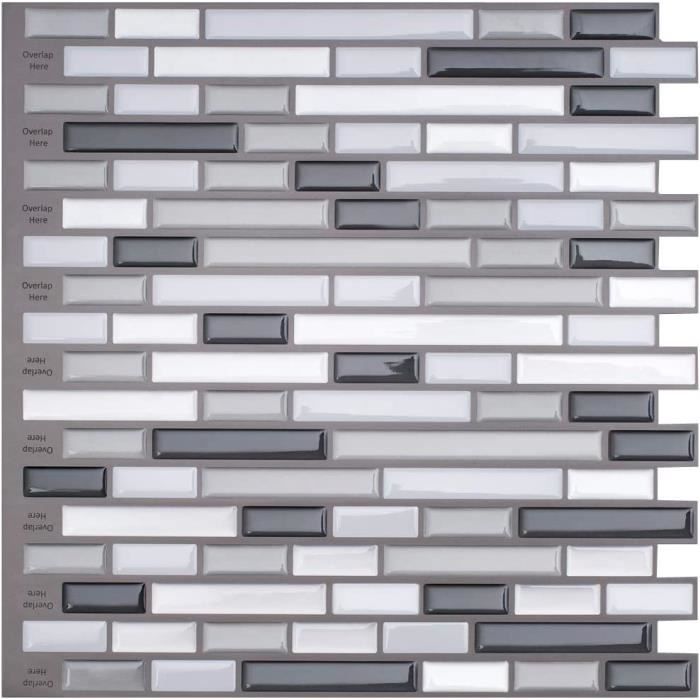 Limstone Tile Stickers Muraux Auto-Adhésif Peel And Stick Carrelage