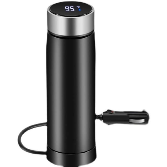 Bouilloire De Voiture 500 Ml 12V/24V - Avec Écran LCD, Réglage De Température, Chauffage Rapide (45-100W)