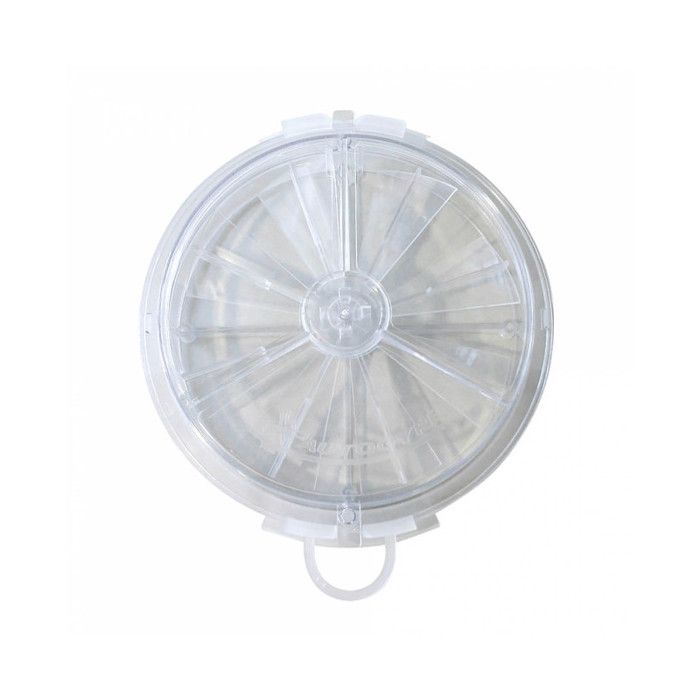 Aérateur extra-plat à volets - D : 156 mm - cristal