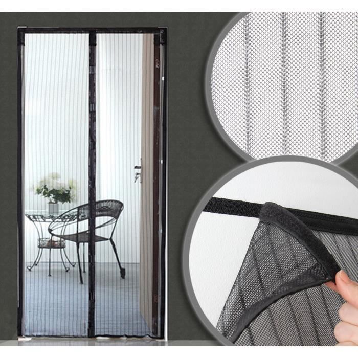 Rideau Aimanté Pour Moustiquaire 100 X 205 Cm Moustiquaire De