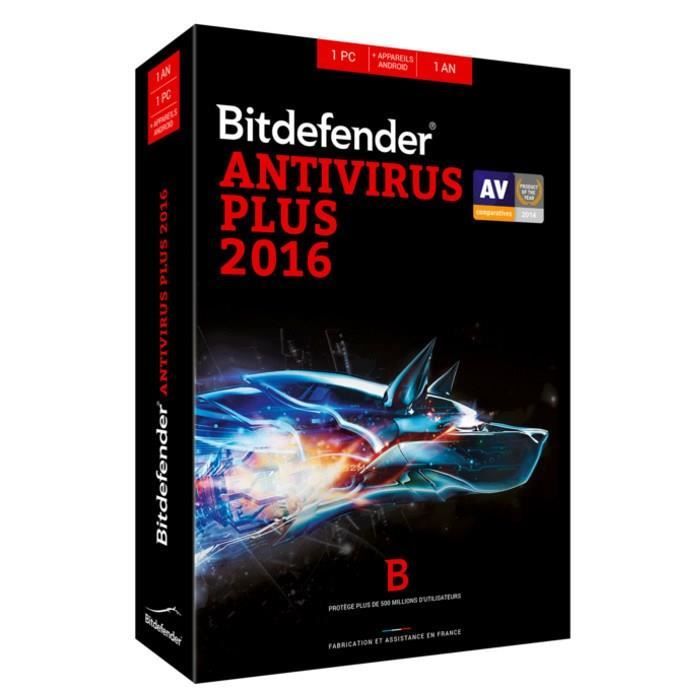 Bitdefender Antivirus Plus 2016 - 1 an 1 poste - Cdiscount ...